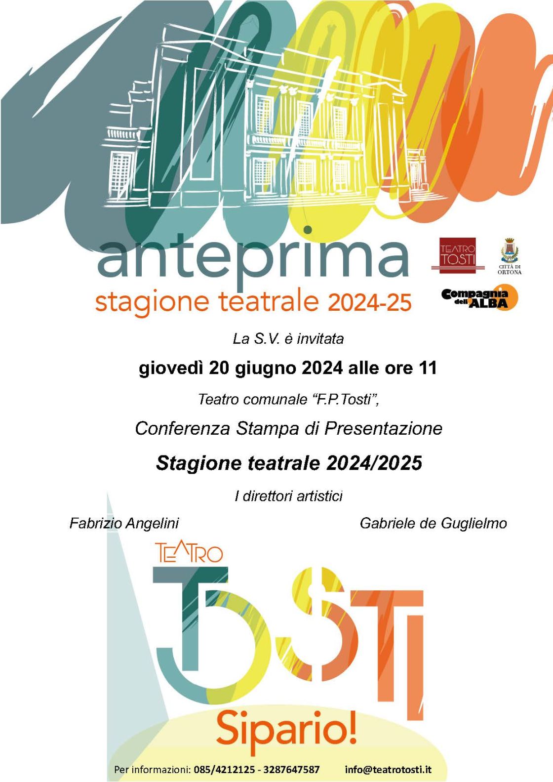 Conferenza stampa di presentazione Stagione teatrale 2024/2025